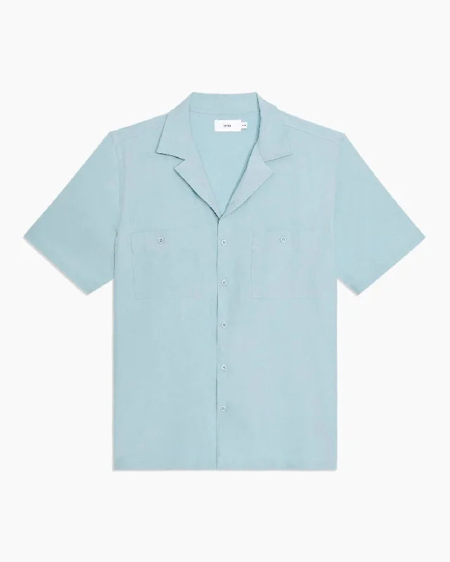 Crazy Savings Men Versatility Camp Shirt In Hazy Cloud