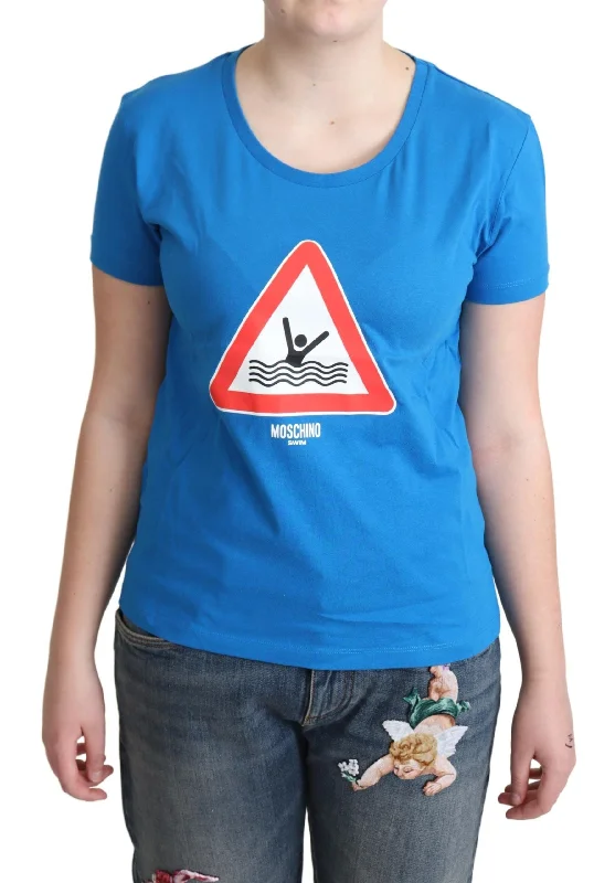 Warehouse Sale Moschino  Cotton Swim Graphic Triangle Women's T-shirt
