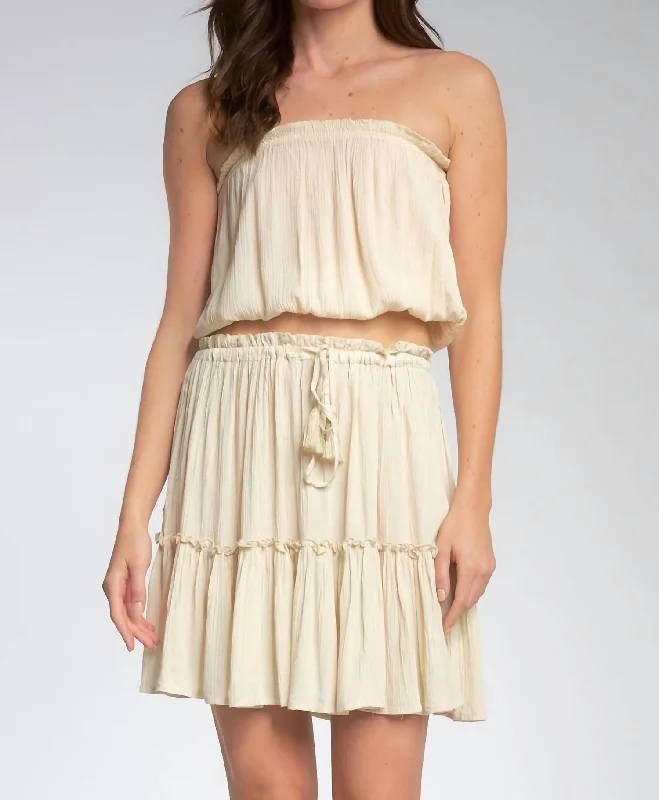 Great Deals "neena" Strapless Tube Top In Natural