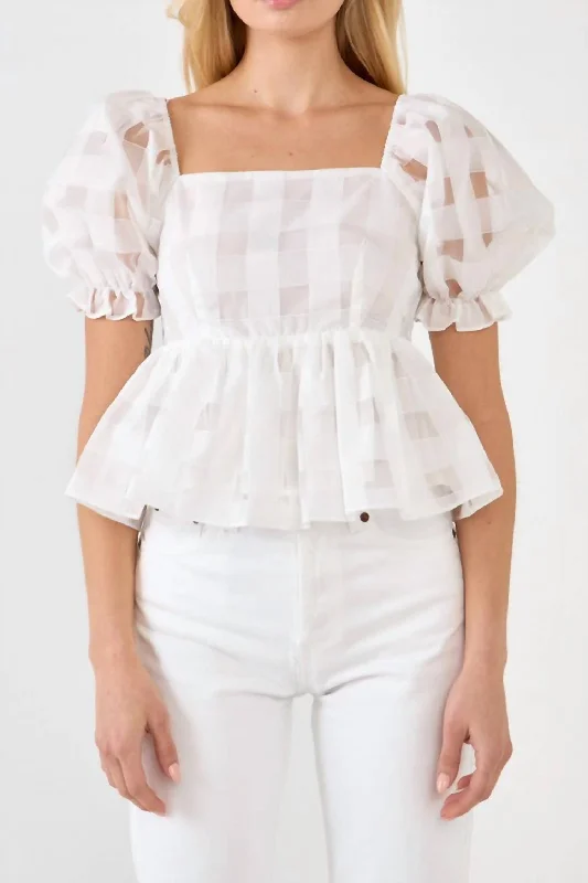 Limited Quantity Off The Grid Top In White