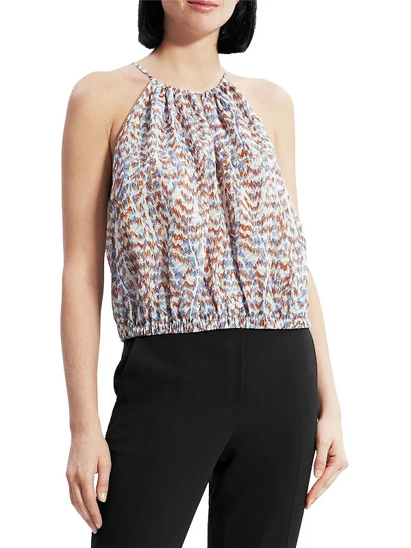 Instant Discount Petites Desert Womens Halter Neck Gathered Camisole