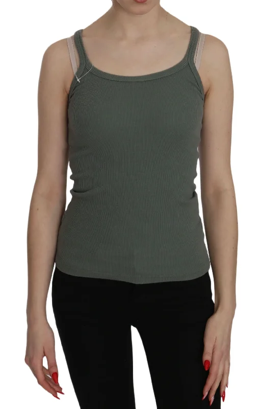 Online Only pink MEMORIES  Spaghetti Strap Slim Fit Casual Tank Top Women's Blouse