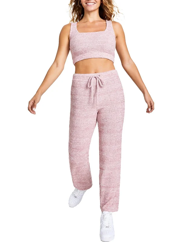 Clearance Event Plus Womens Crop Knit Tank Top