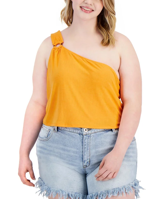 Mega Deal Plus Womens Ribbed Short Cropped