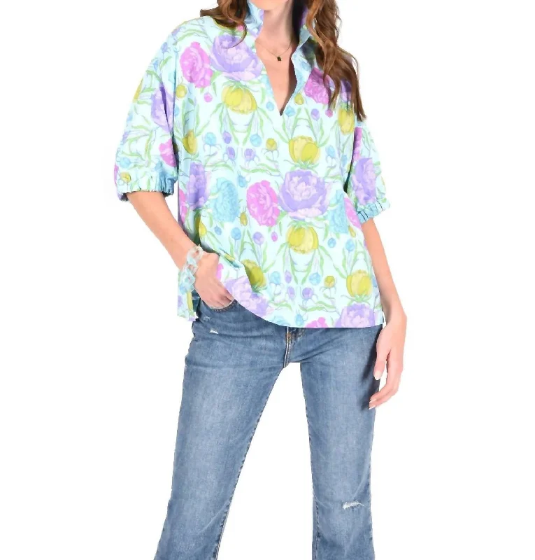 Major Savings Poppy Top In Peony Party