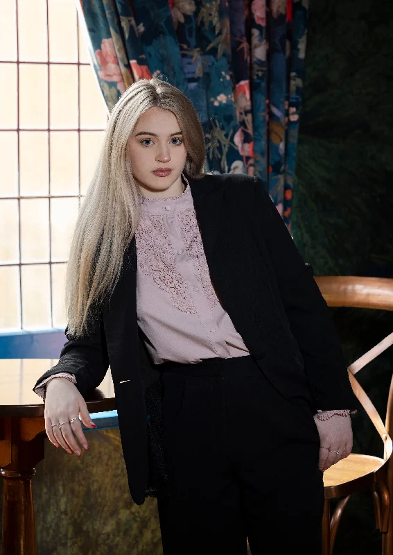 Daily Deals Rose Lace Detail Shirt