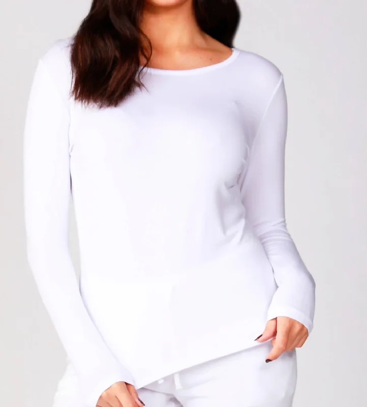 Exclusive Deal Scoop Top In White