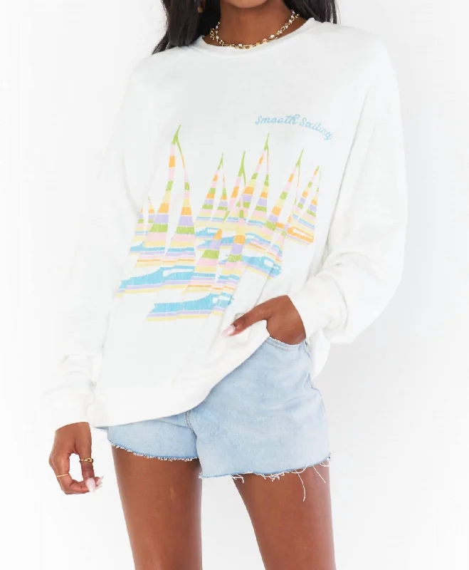 Overstock Scotty Sweatshirt In White