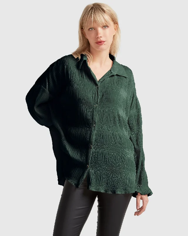 Huge Discounts Serenade Velvet Plisse Shirt