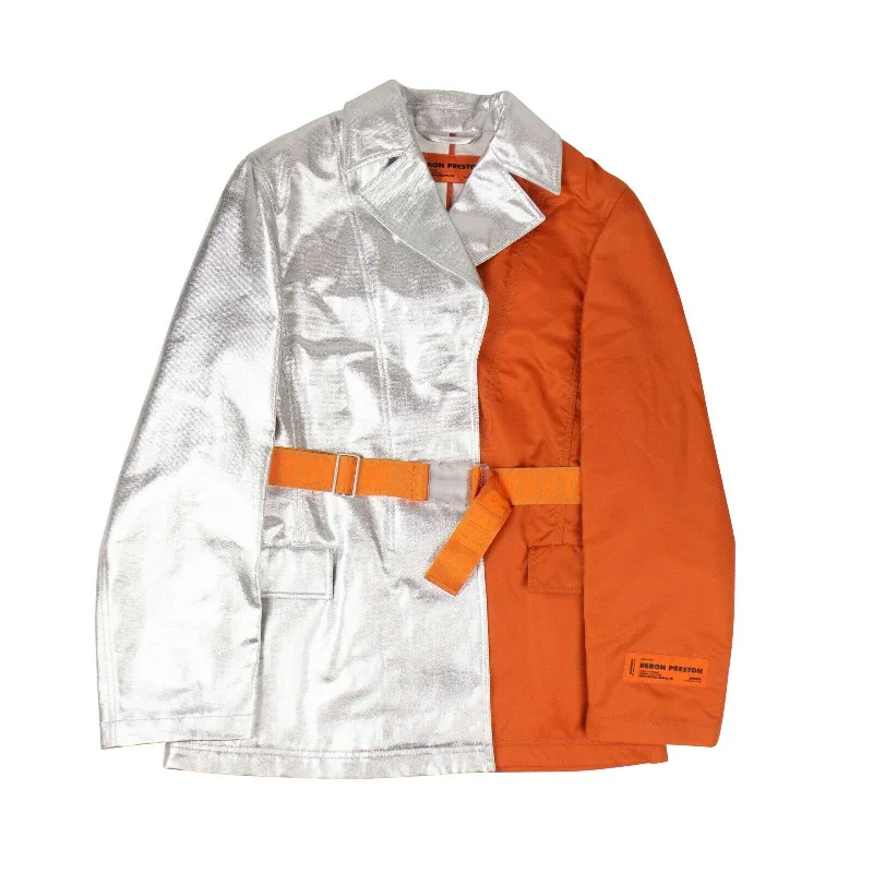 Limited Stock Silver And Orange Blazer