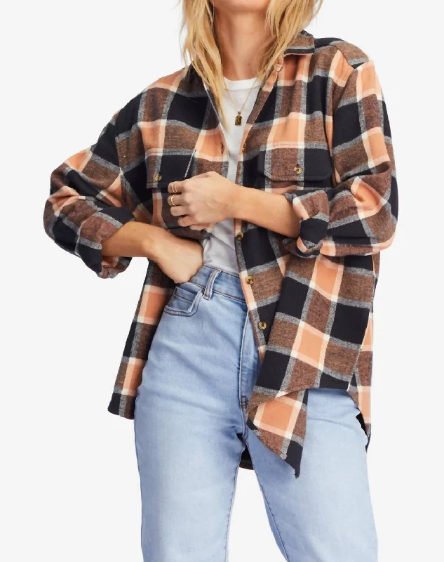 Today’s Deal So Stoked Button-Down Flannel Shirt In Tan