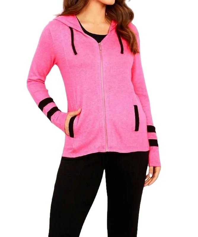 Price Drop Soft Stretch Sport Hoodie In Candy