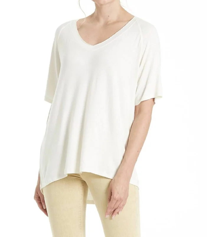 Clearance Items Taylor Raglan Sleeve Top In Bone