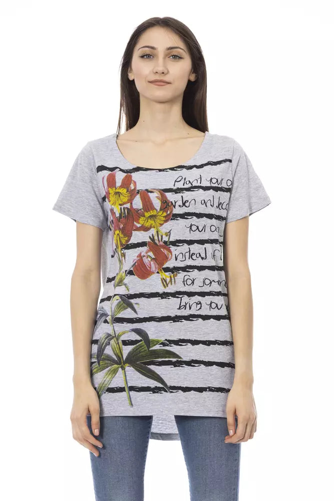 Price Buster Trussardi Action  Cotton Tops & Women's T-Shirt