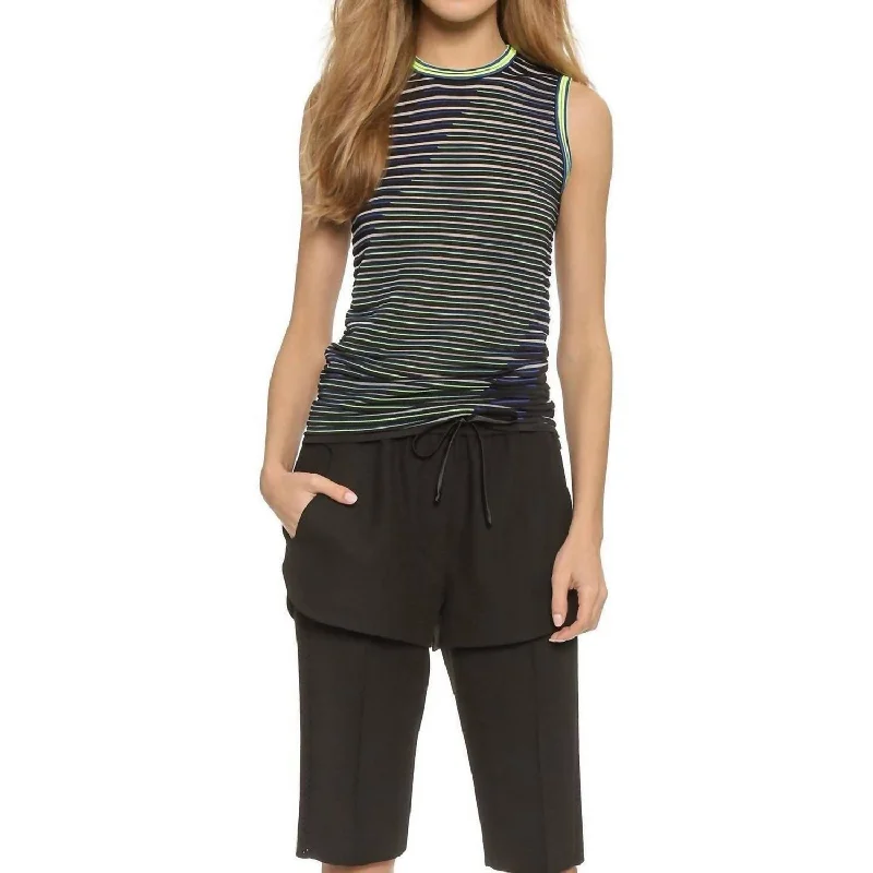 Big Savings Twisted Graphic Stripe Tank Top In Multi