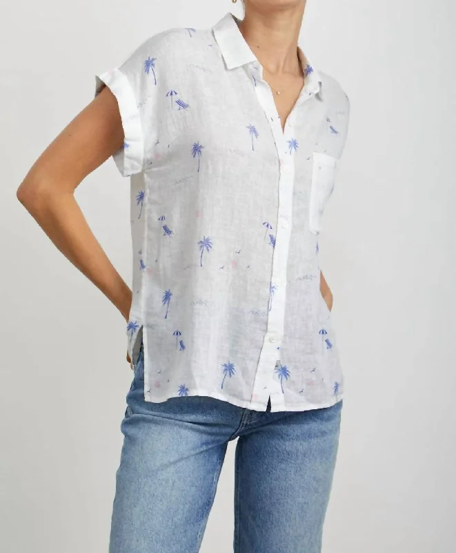 Bargain Blast Whitney Shirt In Malibu Beach