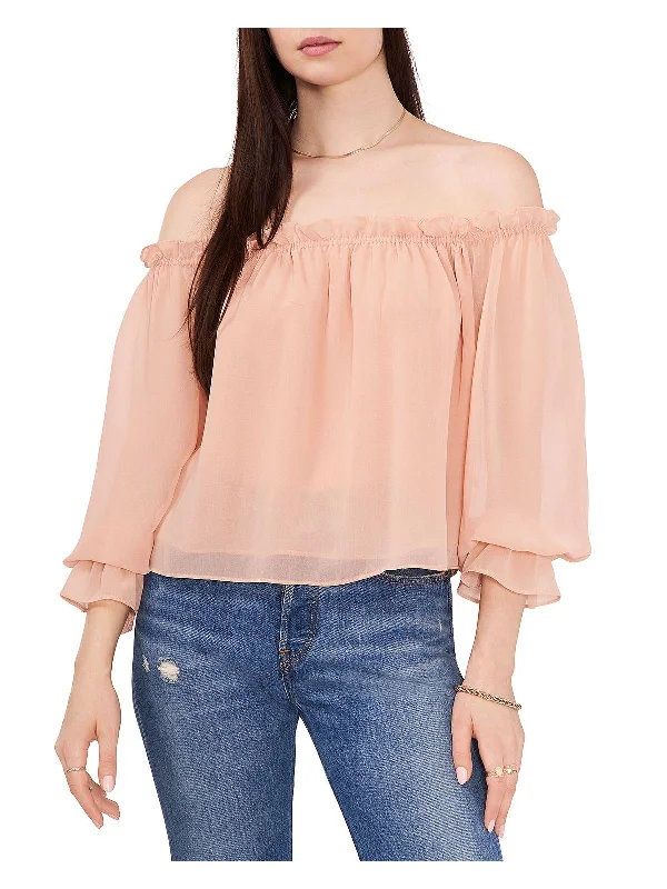 Epic Deals Womens Chiffon Gathered Blouse