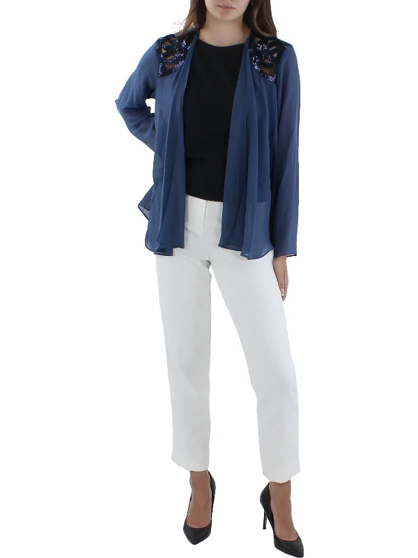 Big Discounts Womens Chiffon Sheer Cardigan Top