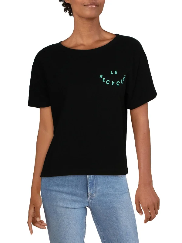 Special Promotion Womens Crewneck Knit Graphic T-Shirt