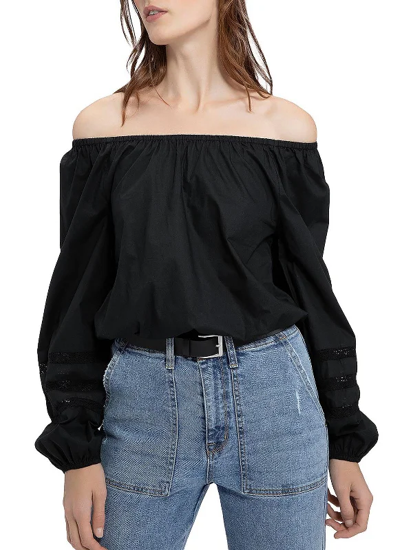 Daily Deals Womens Crochet Trim Cropped