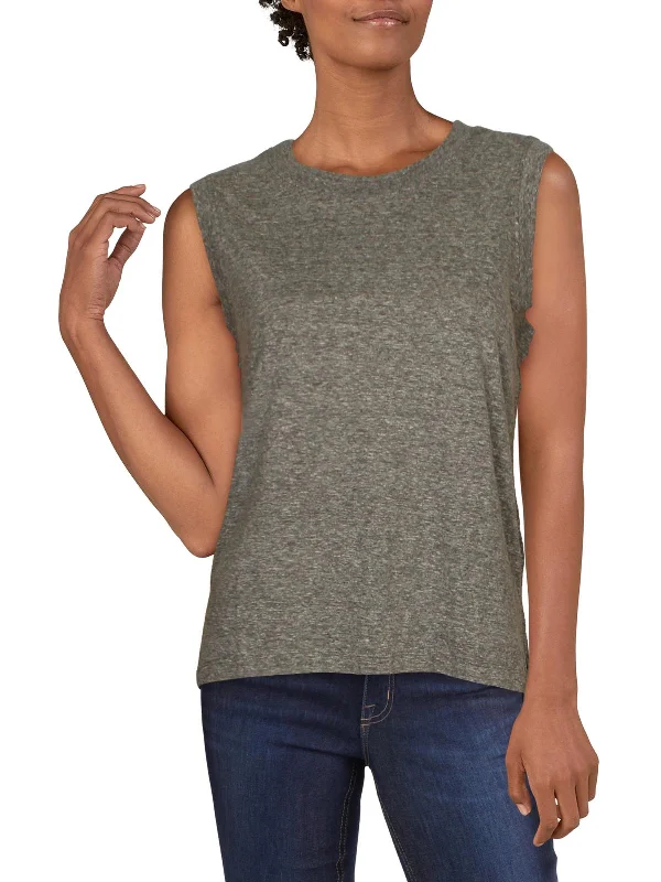 Major Savings Womens Side Slit Sleeveless Tank Top