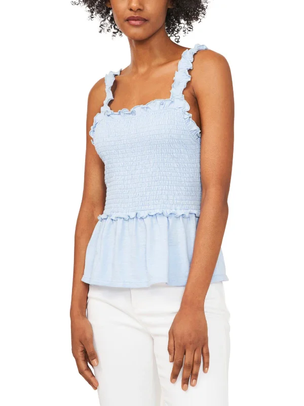 Savings Galore Womens Smocked Stretch Tank Top