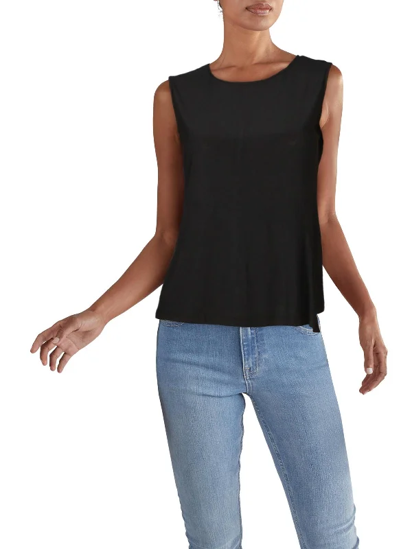 Price Break Womens Solid Keyhole Blouse