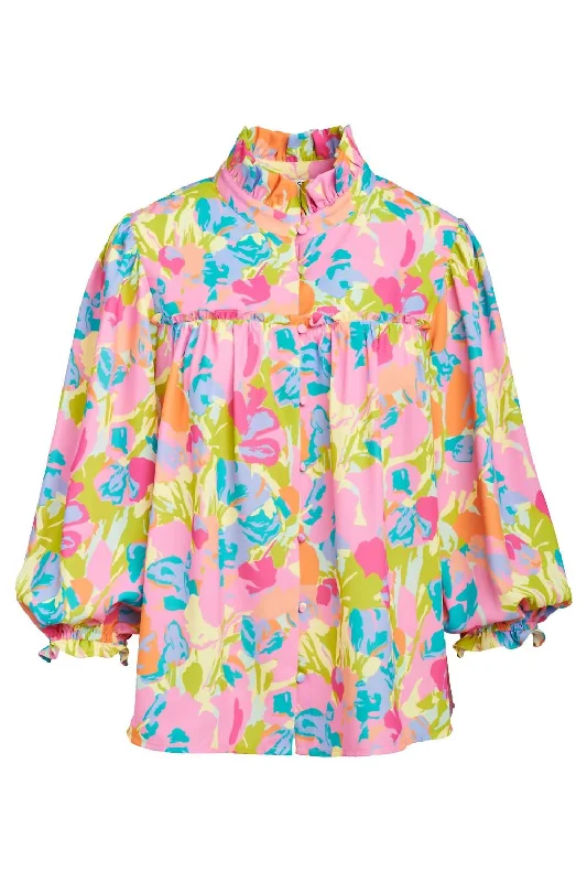 Price Reduction Worth Blouse In Floral Haze