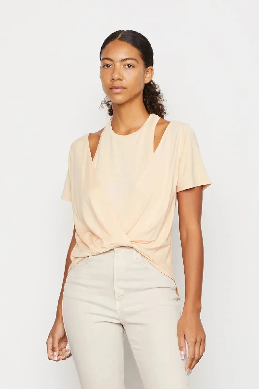 Early Bird Discount Zuri Top in Macaroon