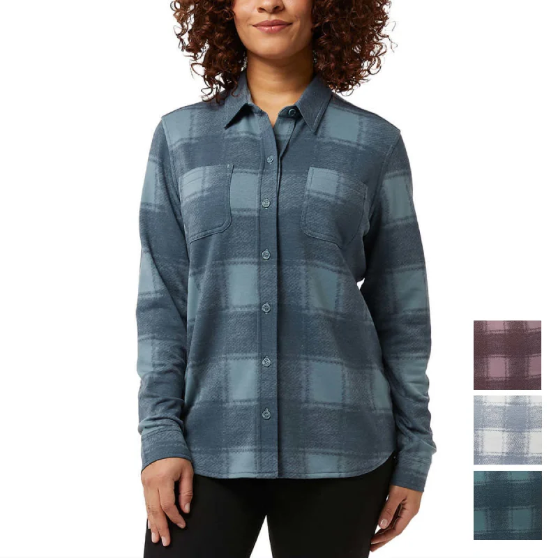 Price Fest 32 Degrees Women's 4-way Stretch Soft Button-Up Shirt