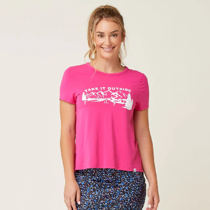 Markdown Madness Aila Graphic Short-Sleeve Top