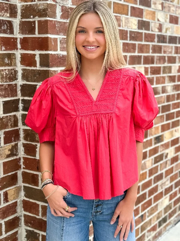 Daily Deals Emilia Top (Jester Red)