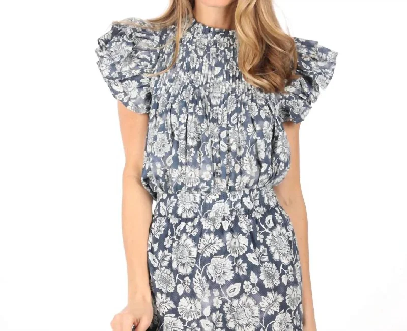 Overstock Ariana Top In Egyptian Blue