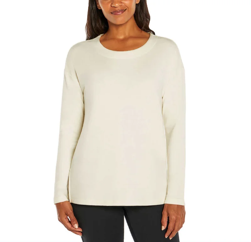 Super Sale Banana Republic Women's Soft French Terry Relaxed Fit Crewneck Top