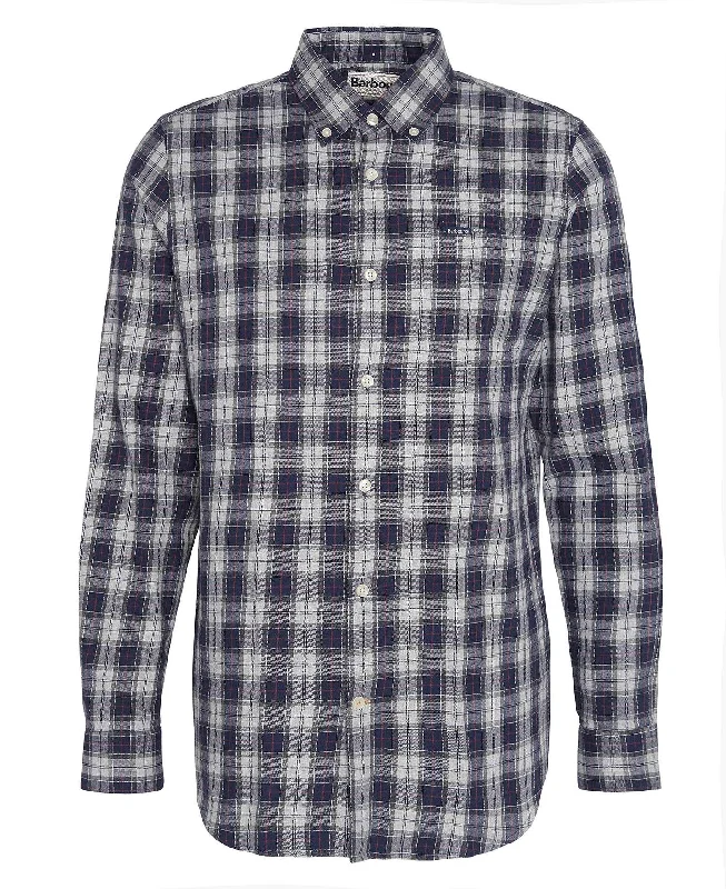 Can't Miss Lanark Tartan Tailored Shirt (Blue Granite)