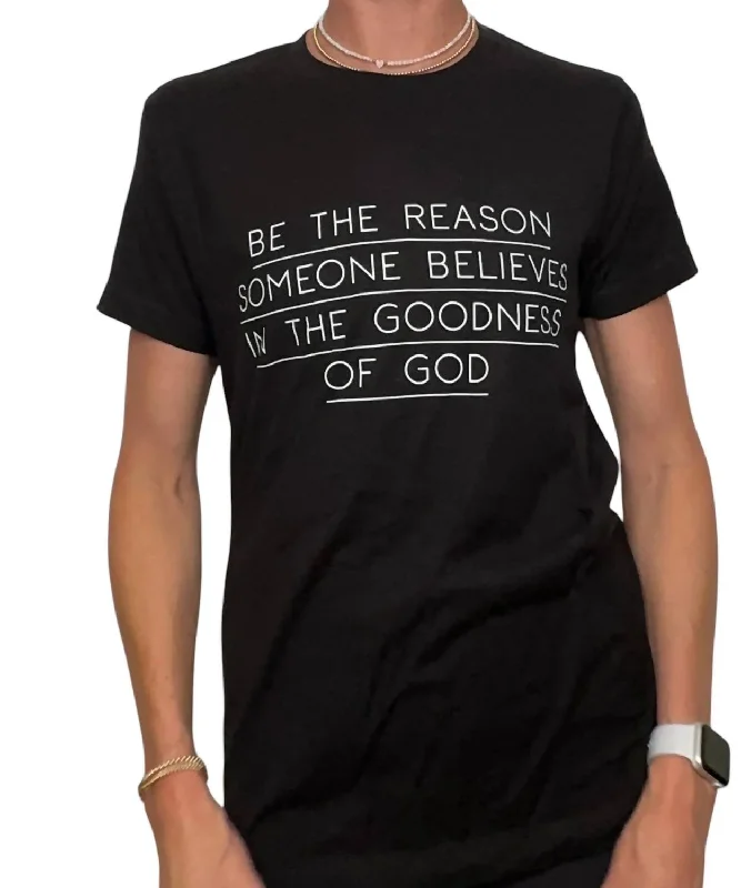 Special Price Be The Reason T-Shirt In Black