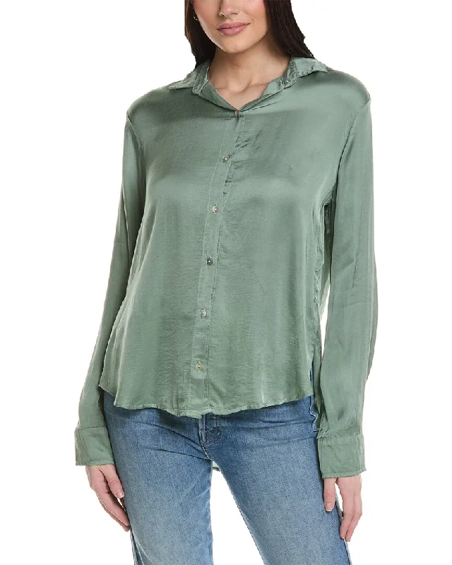 Super Deal Bella Dahl Side Slit Button-Down Shirt