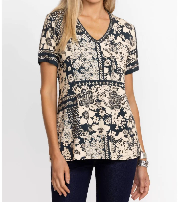 Sneak Peek Sale Biyalla Janie V- Swing Tee In Multi Color