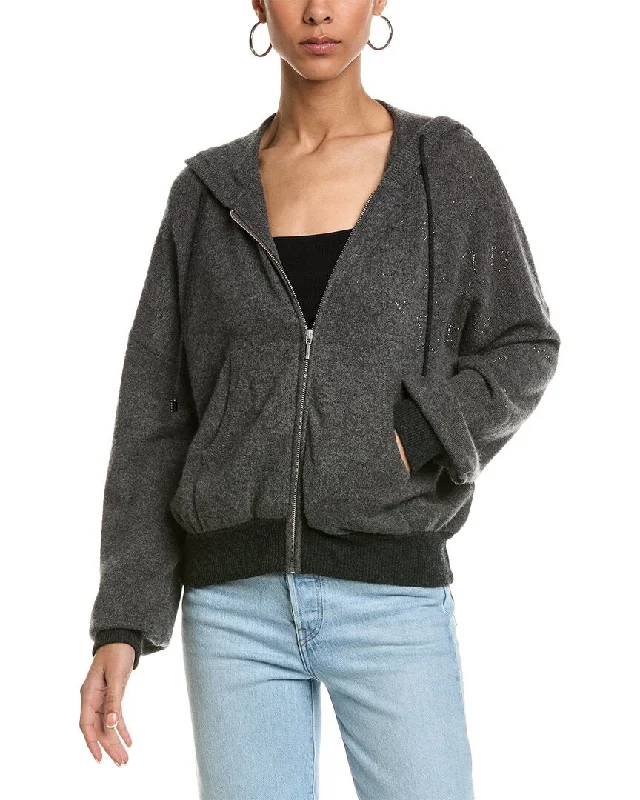 Special Savings Brodie Cashmere Hot Fix Star Cashmere Zip Hoodie