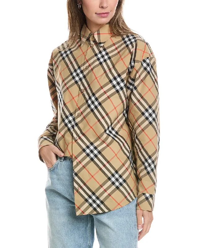 Special Savings Burberry Check Pattern Shirt