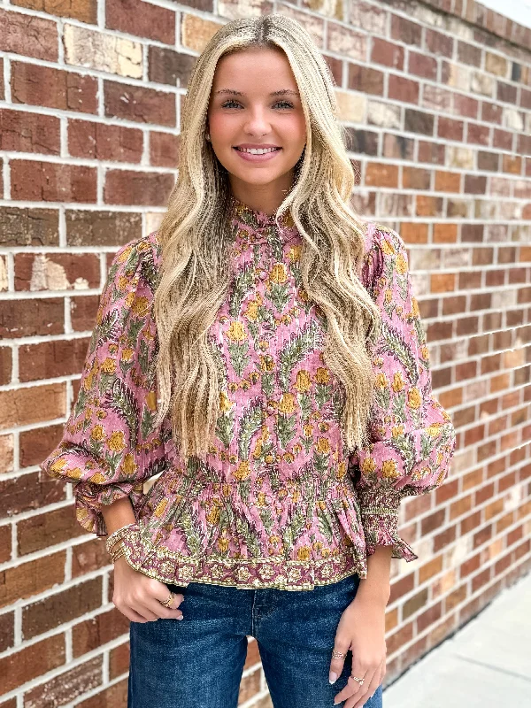 Stock Clearance Maple Blouse (Azalea)