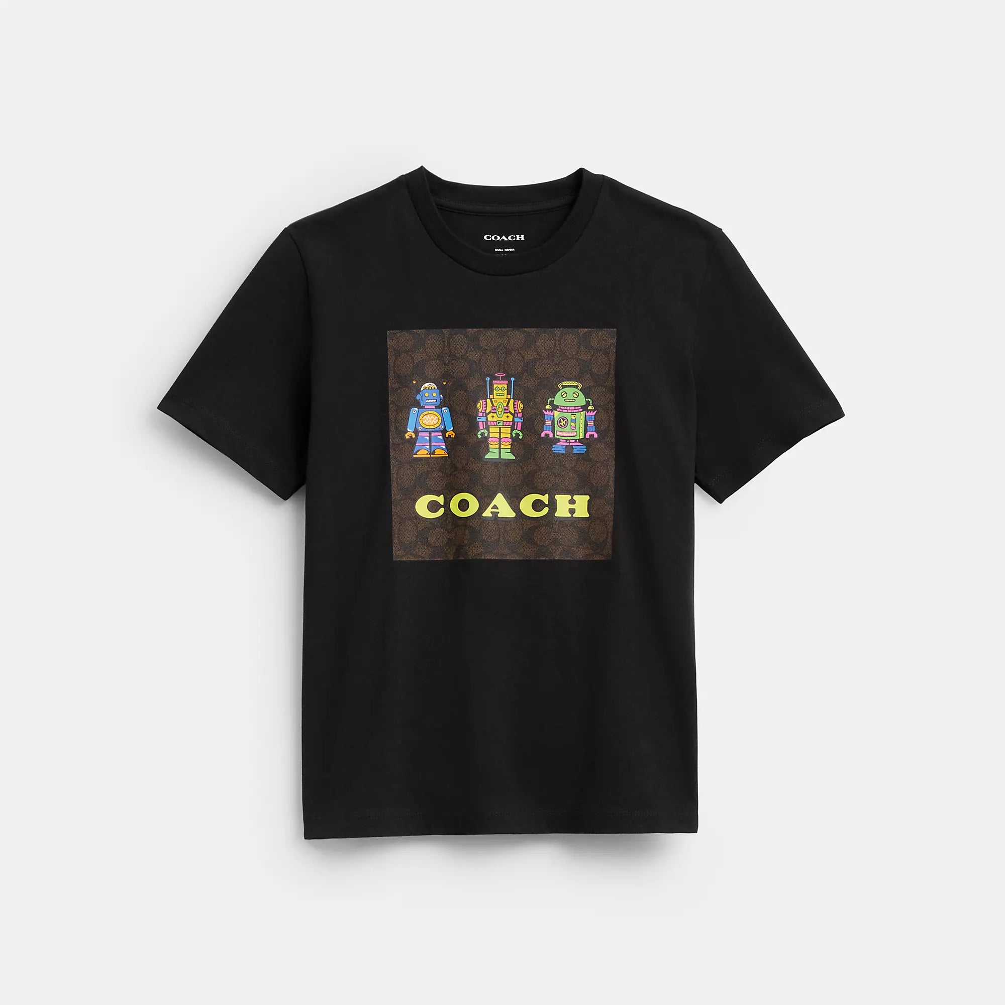 Value Deals Coach Outlet Cosmic Coach Robot Print Signature Square T Shirt In Organic Cotton