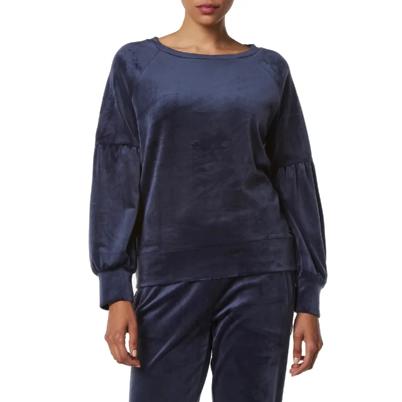 Lowest Prices Andrew Marc Marc NY Performance Women's Velvet Crew Neck Puff Sleeve Dropped Shoulder Active Top Lowest Prices Andrew Marc Marc NY Performance Women's Velvet Crew Neck Puff Sleeve Dropped Shoulder Active Top