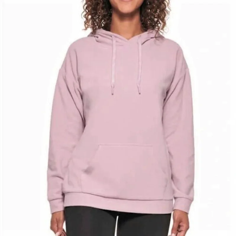 Super Bargain Andrew Marc Marc NY Women's Cozy Cotton Blend Kangaroo Pocket Pullover Sweatshirt Drawstring Hoodie