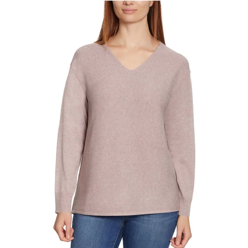 Super Bargain Ella Moss Women's Soft Ribbed Knit V-Neck Sweater