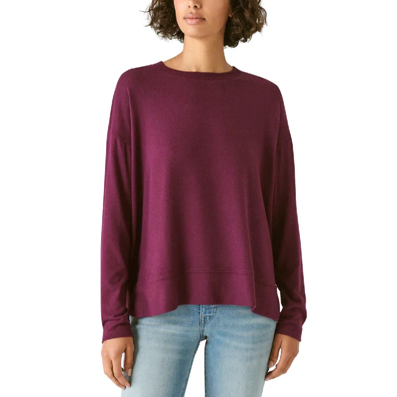 Limited Edition Lucky Brand Women's Super Soft Cloud Jersey Lightweight Sweater Cozy Crewneck Top