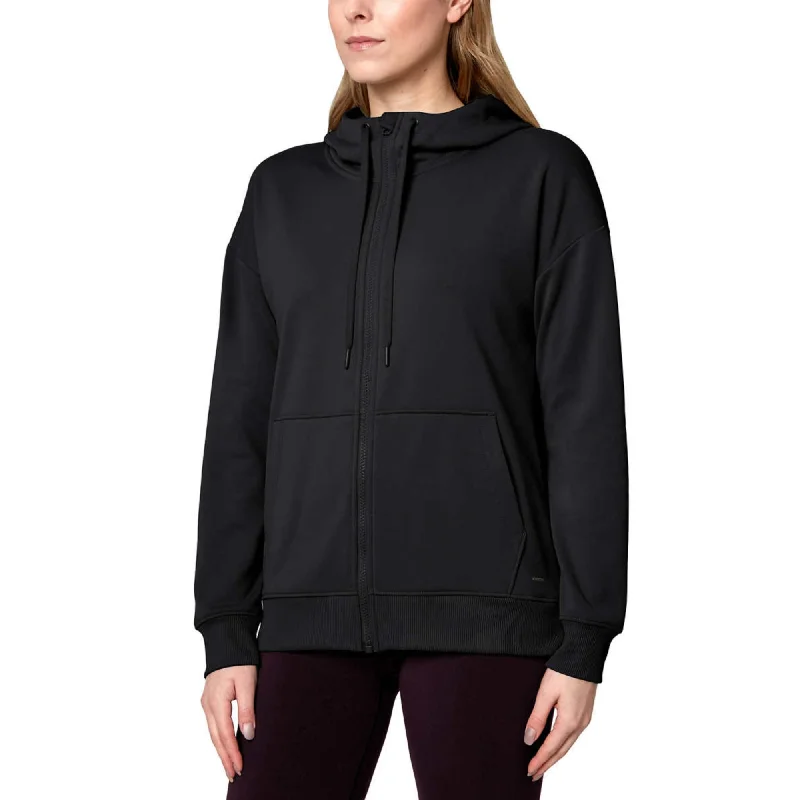 Price Drop Mondetta Women's Performance Kangaroo Pocket Moisture Wicking Full Zip Hoodie