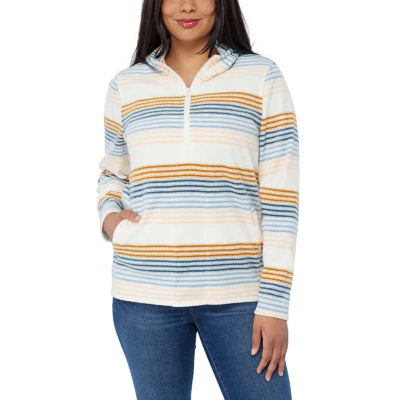 Don't Wait O'Neill Women's Half Zip Soft Brushed Fleece Front Pockets Polar Hoodie