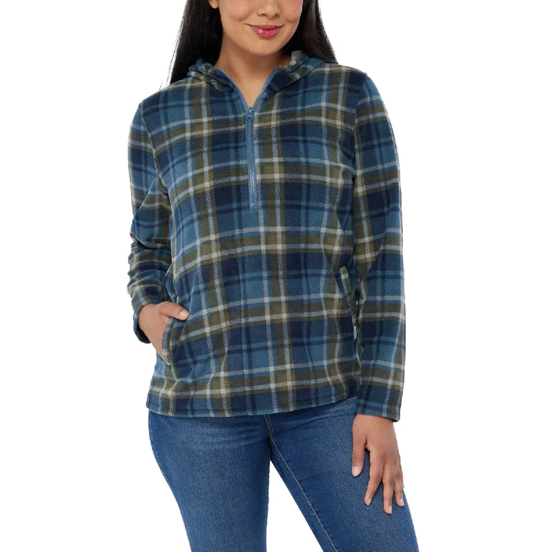 Fantastic Offers O'Neill Women's Half Zip Soft Brushed Fleece Front Pockets Polar Hoodie