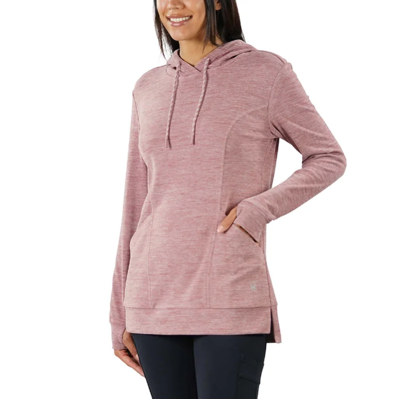 YEAR-End Sale Spyder Women's Moister Wicking Brushed Fabric Active Top Thumb Holes Tunic Length Hoodie